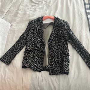 Leopard Print Blazer